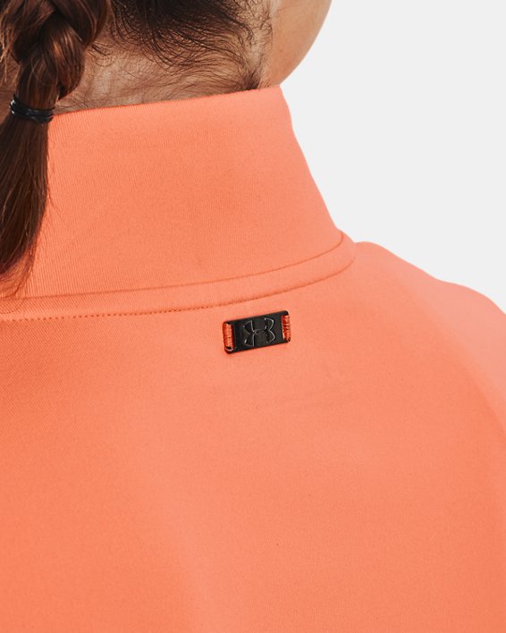 Sweat UA Storm Midlayer ½ Zip pour femmes, Orange, pdpMainDesktop image number 3